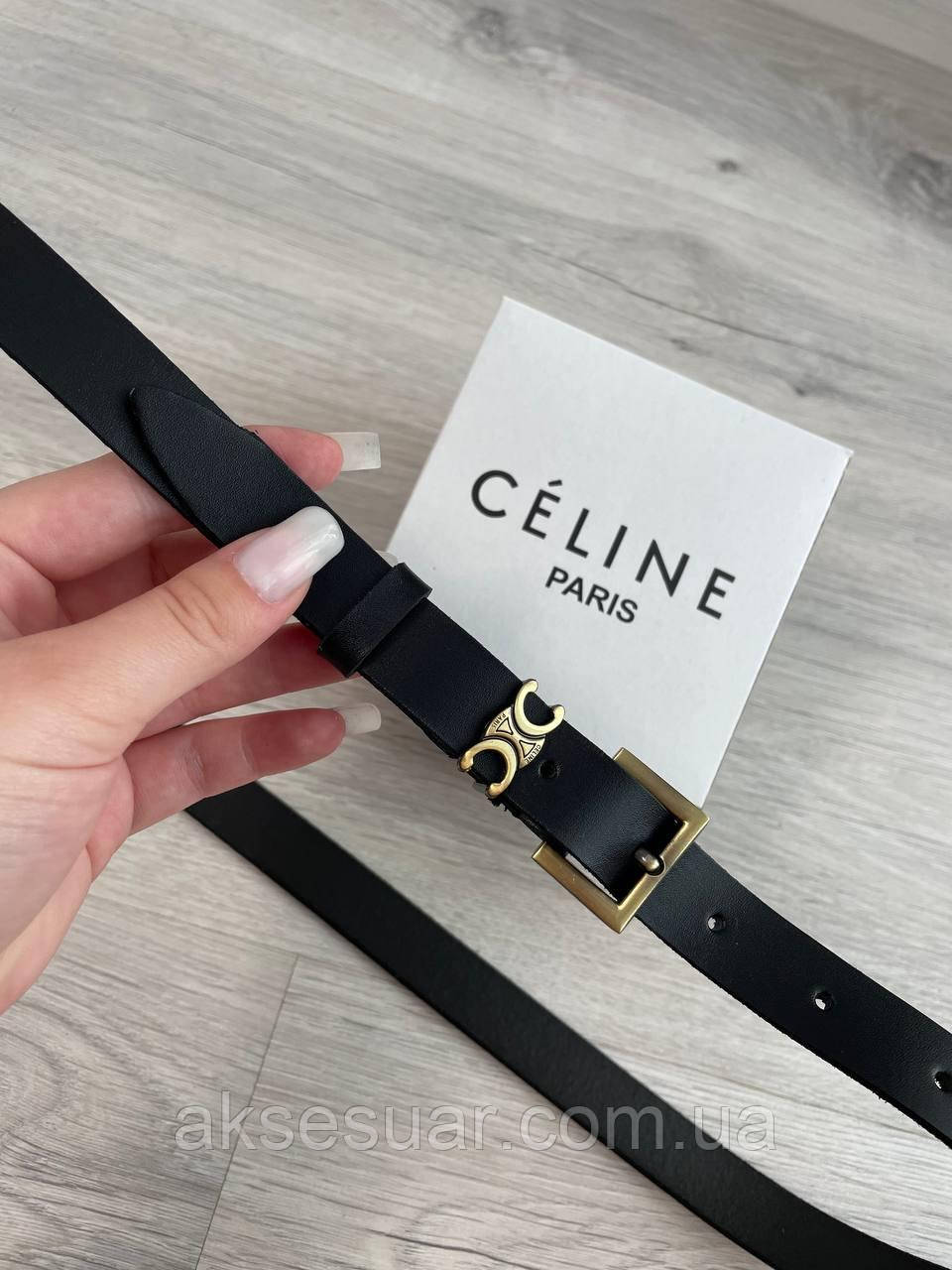 Ремень женский с натуральной кожи ширина 2 см. Турция, фото 1