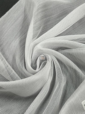 Тканина для тюлю "льняна сітка", в спальню, кухню та зал, колір білий / шампань