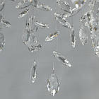 Сучасна кришталева люстра на 10 ламп Е14 колір каркасу хром D-2718-L900x400CH, фото 3