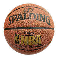 Баскетбольный мяч Spalding №7 PU NBA Gold 4SPL7-PU/GL