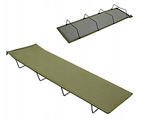 Кровать - Раскладушка - лежак тактическая Mil-Tec с чехлом раскладная стальная кровать-раскладушка для военных
