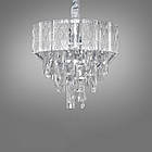 Сучасна кришталева люстра на 10 ламп Е14 колір каркасу хром D-438-800x300CH, фото 3