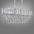 Сучасна кришталева люстра на 10 ламп Е14 колір каркасу хром D-438-800x300CH, фото 4