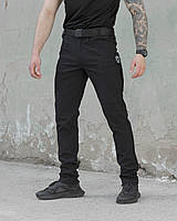 Штани карго тактичні Капелан чорні, чоловічі демісезонні штани чорні, брюки