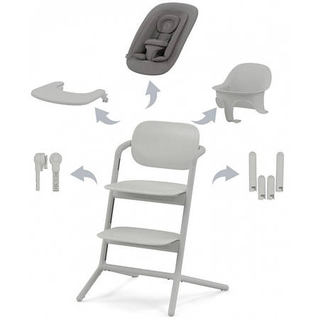 Cybex Lemo suede grey стільчик для годування 4 в 1, фото 1
