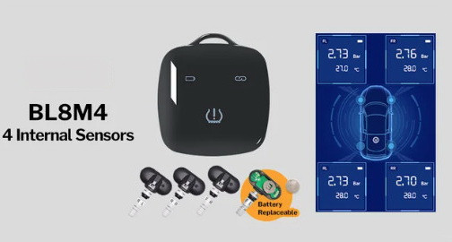 Deelife TPMS BL8M4 Смарт система контролю тиску в шинах Android/iOS