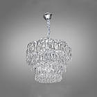 Сучасна кришталева люстра на 6 ламп Е14 колір каркасу хром D-421-450CH, фото 3