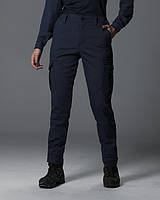 Жіночі брюки карго тактичні BASIC синій, тактичні сині штани жіночі, штани тактичні темно-сині для жінок
