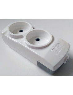 Колодка два гнізда без заземлення Sokol 16А, фото 1