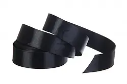 Стрічка атласна 25 мм (чорна)