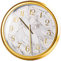 Часы настенные Мрамор большие круглые