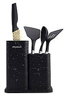 Настольная стойка для ножей кухонных принадлежностей Ofenbach Универсальная подставка под ножи с наполнителем