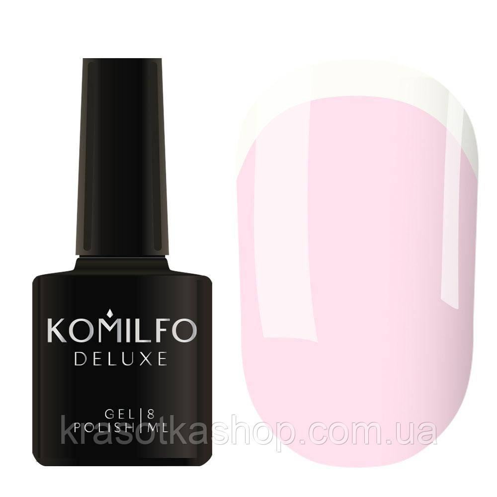 Гель-лак French Collection F002 (ніжно-рожевий, емаль, для френча) Komilfo, 8 мл