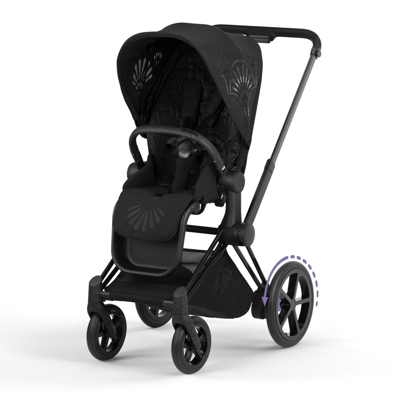 Коляска Cybex ePriam La Parisienne шасі Matt Black