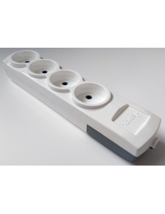 Колодка чотири гнізда без заземлення Sokol 16А, фото 1