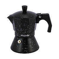 Гейзерная кофеварка под давлением на12 чашек Kamille 600мл для индукционной и газовой плиты AMA