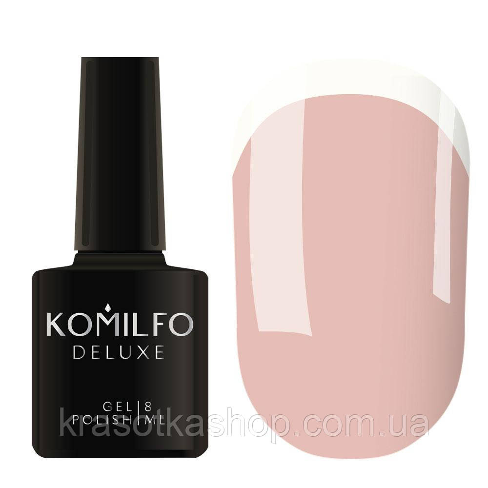 Гель-лак French Collection F005 (теплий бежевий, емаль, для френча) Komilfo, 8 мл