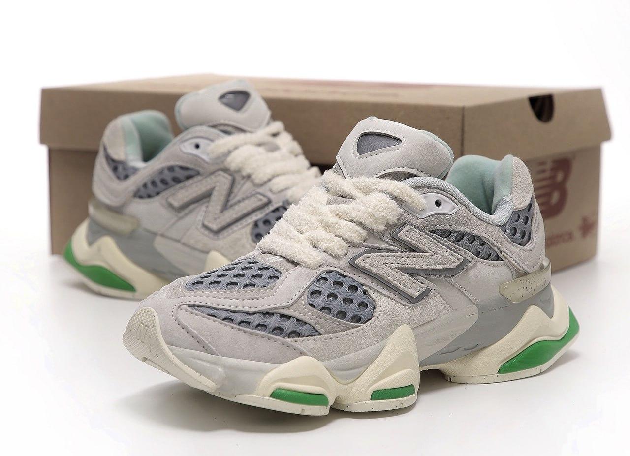 Жіночі кросівки New Balance 9060 Bricks & Wood Grey Green Сірі Взуття Нью Баланс 9060 замша сітка демісезон Унісекс, фото 1