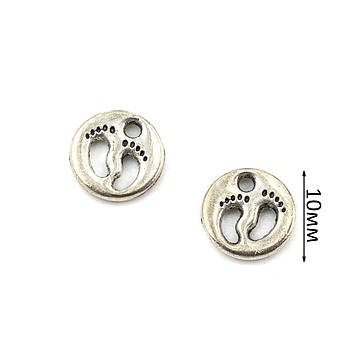 Підвіска "Ніжки" 10*10мм Срібло PDS019