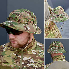 Панама тактична військова Мультикам S7 з сіткою, Панама камуфляжна Мультикам