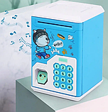 Дитяча електронна скарбничка сейф Банк, скарбничка для дітей зі звуковими ефектами, фото 3