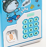 Дитяча електронна скарбничка сейф Банк, скарбничка для дітей зі звуковими ефектами, фото 5