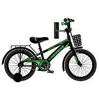 Велосипед двухколёсный детский (колёса 18", стальная рама, звонок, сборка 75%) Like2bike Dark Rider 241805