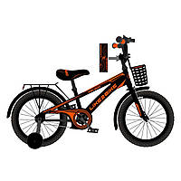 Велосипед двухколёсный детский (колёса 18", стальная рама, звонок, сборка 75%) Like2bike Dark Rider 241806