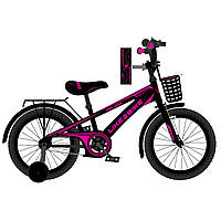 Велосипед двухколёсный детский (колёса 18", стальная рама, звонок, сборка 75%) Like2bike Dark Rider 241807