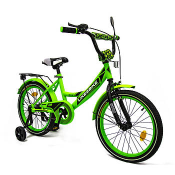 Велосипед двоколісний дитячий (колеса 18", сталева рама, дзвінок, складання 75%) Like2bike Sky 241803 Зелений