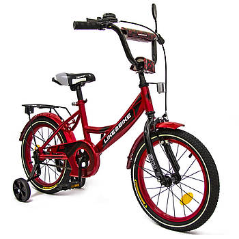 Велосипед двоколісний дитячий (колеса 16", сталева рама, дзвінок, складання 75%) Like2bike Sky 241604 Червоний