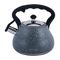 Чайник со свистком для газовой плиты 2 ,7л Kamille чайник наплитный для индукции Серый AMA
