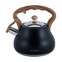 Чайник для индукционных плит 2,7л Kamille качественный чайник для газовой плиты Черный AMA
