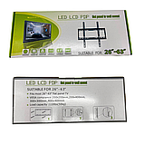 Настінне кріплення для ТБ 26 до 63 дюймів Кронштейн для телевізора TV Чорний, фото 10