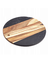 Доска кухонная деревянная для нарезки и сервировки стола Kamille 25см доска круглая сервировочная для подачи