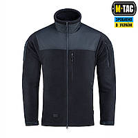 Флісова куртка M-TAC ALPHA MICROFLEECE GEN.II NAVY BLUE,тактична армійська флісова синя кофта м-так