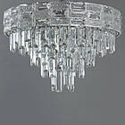 Сучасна кришталева люстра на 11 ламп Е14 колір каркасу хром D-0196-530CH, фото 5