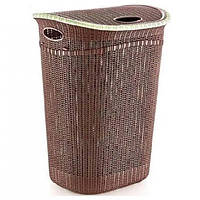 Кошик для білизни PlastArt Євров'язка 52 л LA-150 коричневий