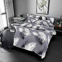 Постільна білизна темна 100% бавовна / полуторний комплект постільної білизни / Бязь gold люкс