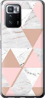 Чехол на Xiaomi Poco X3 GT Мраморная симметрия из силикона FCh_0066499