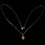 Підвіс. Натуральний морганіт. Срібло 925., фото 3