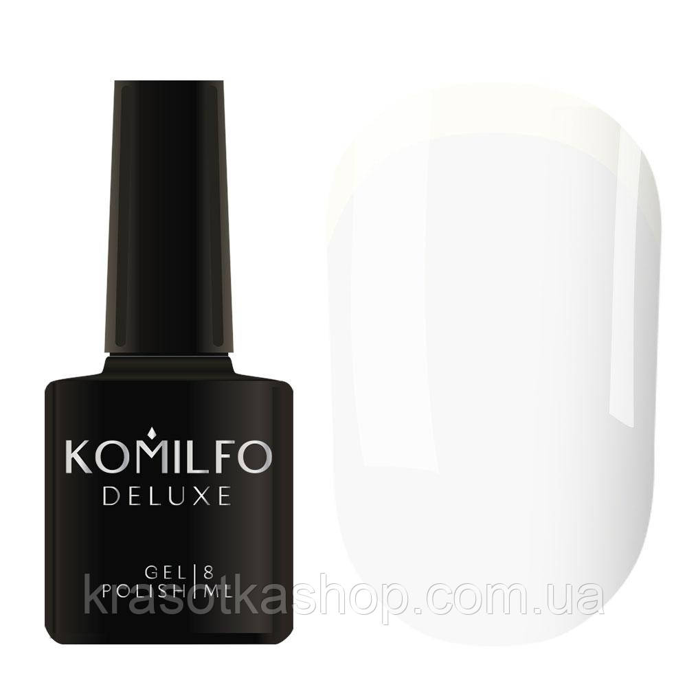 Гель-лак French Collection F010 (білий, емаль, для френча) Komilfo, 8 мл