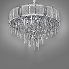 Сучасна кришталева люстра на 9 ламп Е14 колір каркасу хром D-438-500CH, фото 3