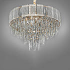 Сучасна кришталева люстра на 9 ламп Е14 колір каркасу золотий D-438-500GD, фото 4