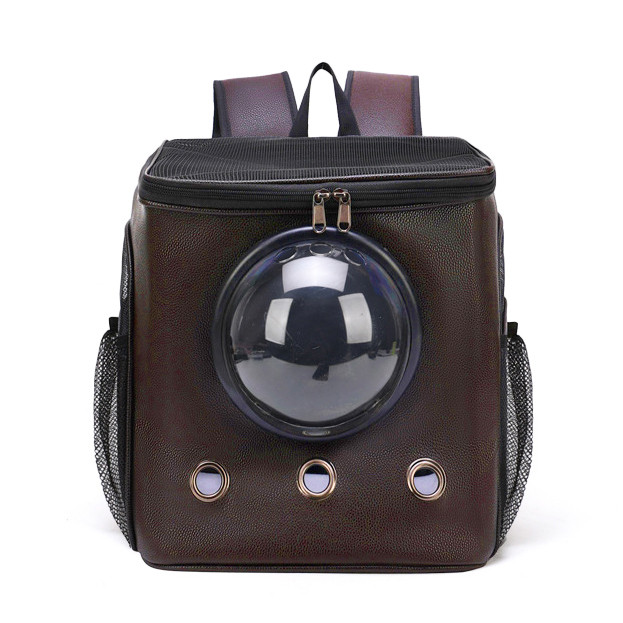 Рюкзак для перенесення тварин з ілюмінатором CosmoPet CP-04 для котів і собак Dark Brown