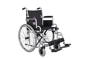 Механічна інвалідна коляска міцна Karadeniz Medical G130 крісло-коляска складана сталева для інвалідів