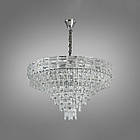 Сучасна кришталева люстра на 19 ламп Е14 колір каркасу хром D-0196-800CH, фото 2
