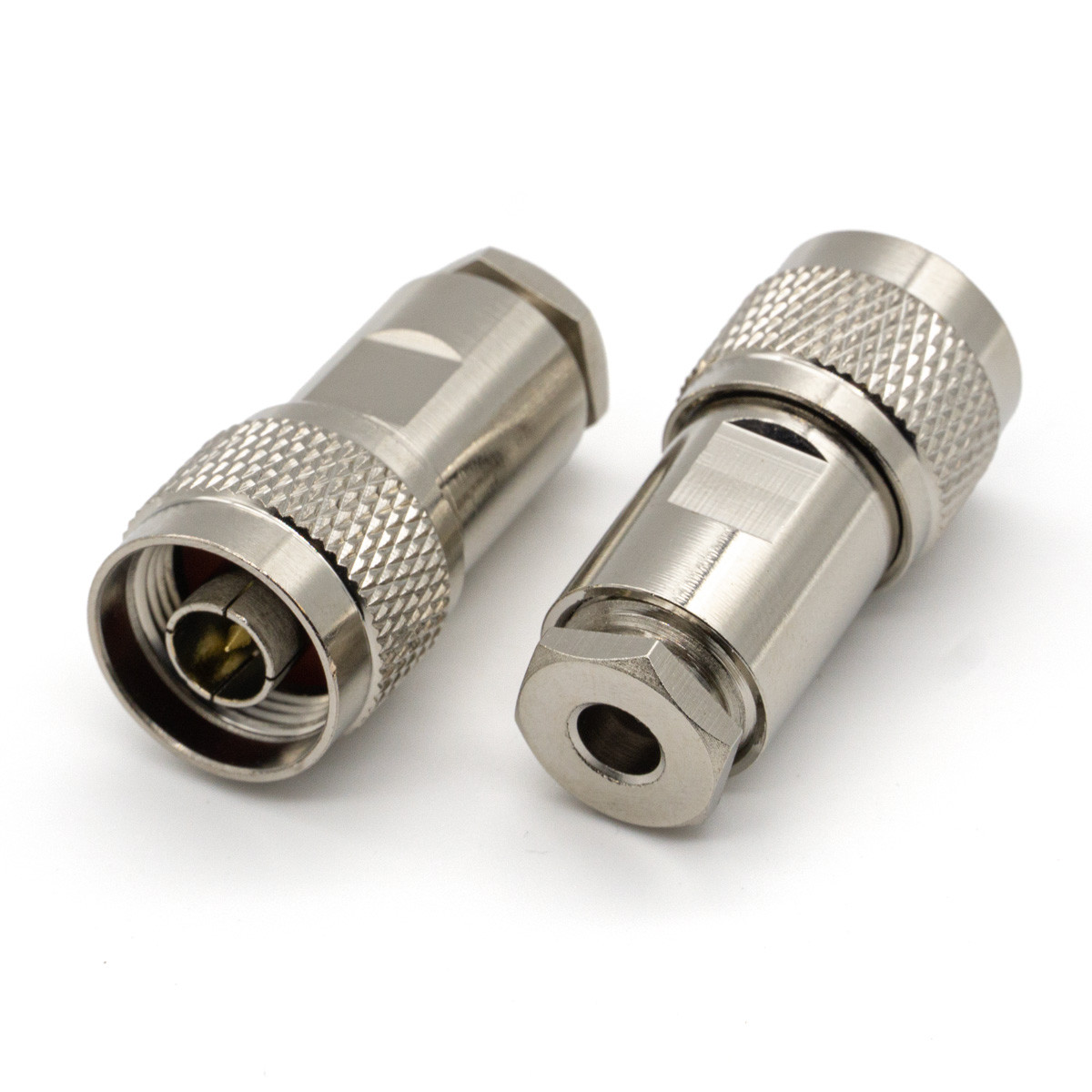 Роз'єм N type Male (штекер, тато) різьбовий на кабель RG58 RG142 RG223 LMR195 SYV50-3, фото 1