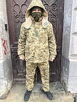 Костюм армійський зимовий / Костюм тактичний військовий піксель / Армійський зимовий костюм утеплений ЗСУ