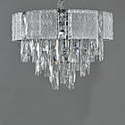 Сучасна кришталева люстра на 5 ламп Е14 колір каркасу хром D-438-400CH, фото 3